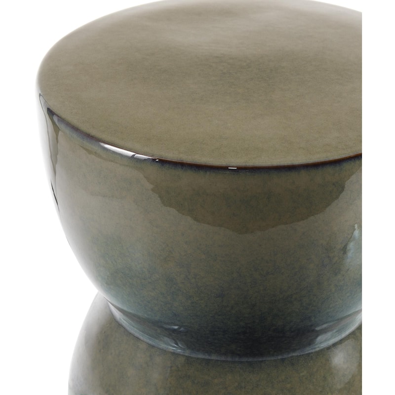 Livabliss Hourglass Modern Garden Stool