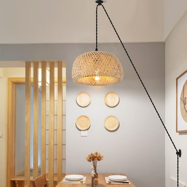 Hanging bamboo lamp store