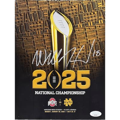 Will Howard Autographed Ohio State Buckeyes 2025 National Championship Program JSA COA - 8' x 11'