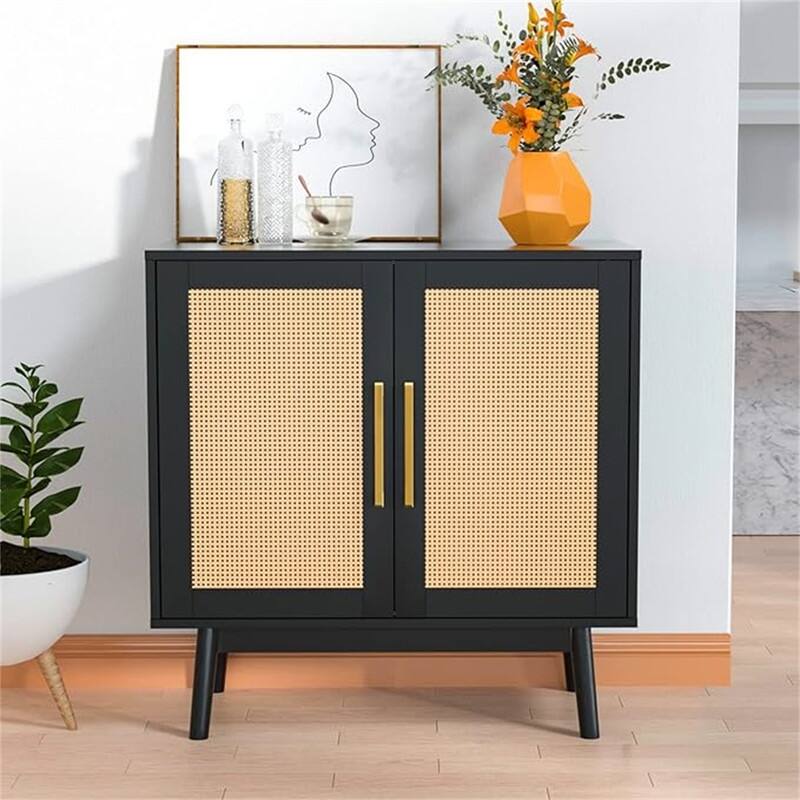 Buffet Cabinet - 31.5"D x 15.75"W x 31.5"H - black