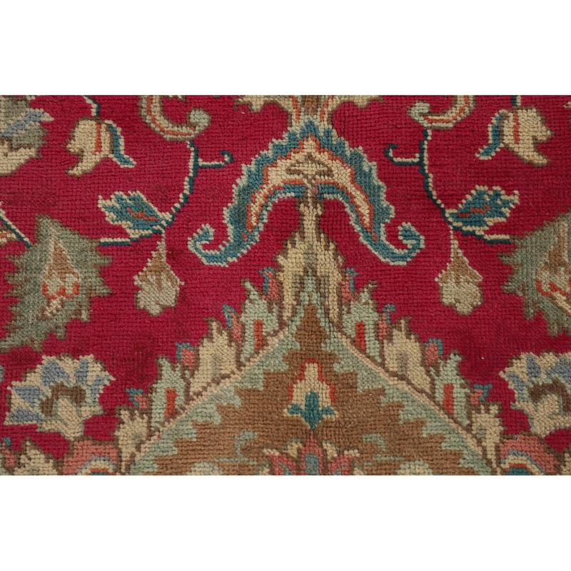 Tabriz Persian Vintage Rug Hand-Knotted Wool Carpet - 7'11"x 11'1"