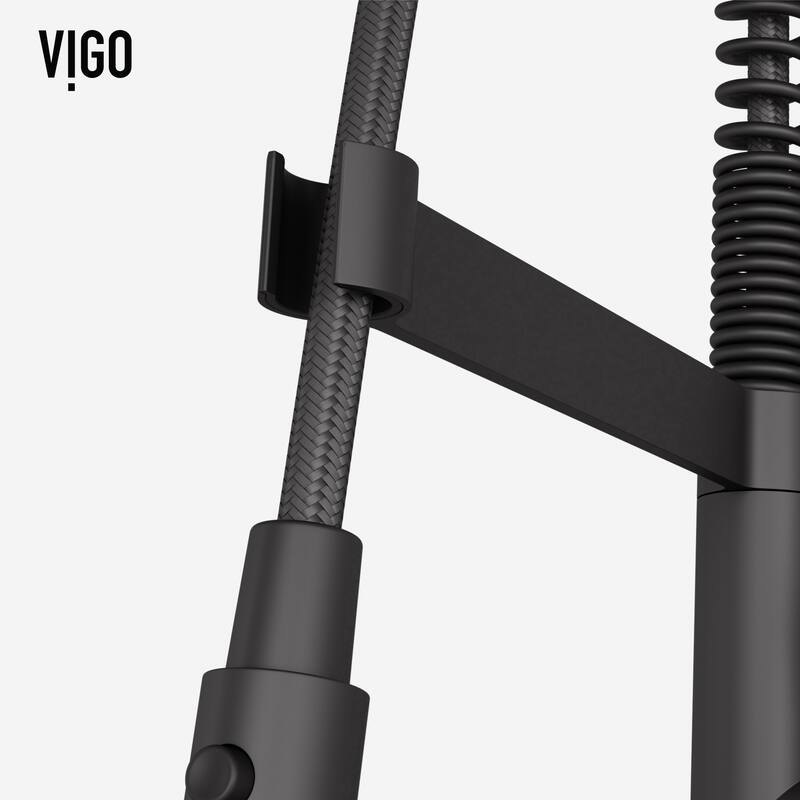 VIGO Edison Pro 20" H Single Handle Pull-Down Sprayer Kitchen Faucet