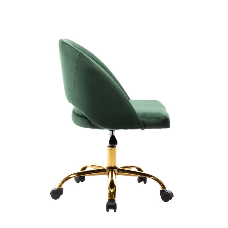 Porthos Home Naiko Velvet Upholstery Swivel Office Chair