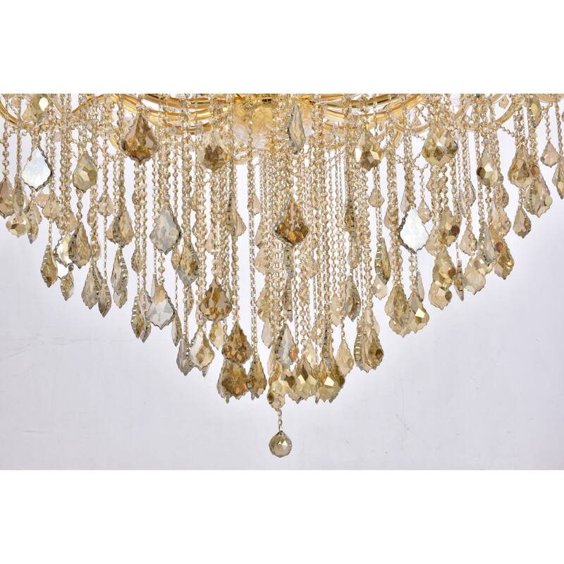 Elegant Lighting 2800G96-GT/RC Maria Theresa 87 Light 72" Wide Crystal