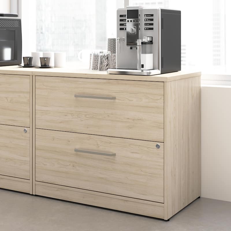 Bush Business Furniture Vista 2 Drawer Lateral File Cabinet - Natural Elm