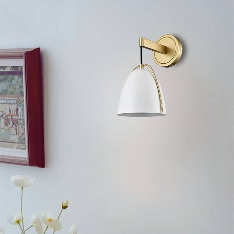 1 Light wall sconce gold wall lighting metal wall light fixture