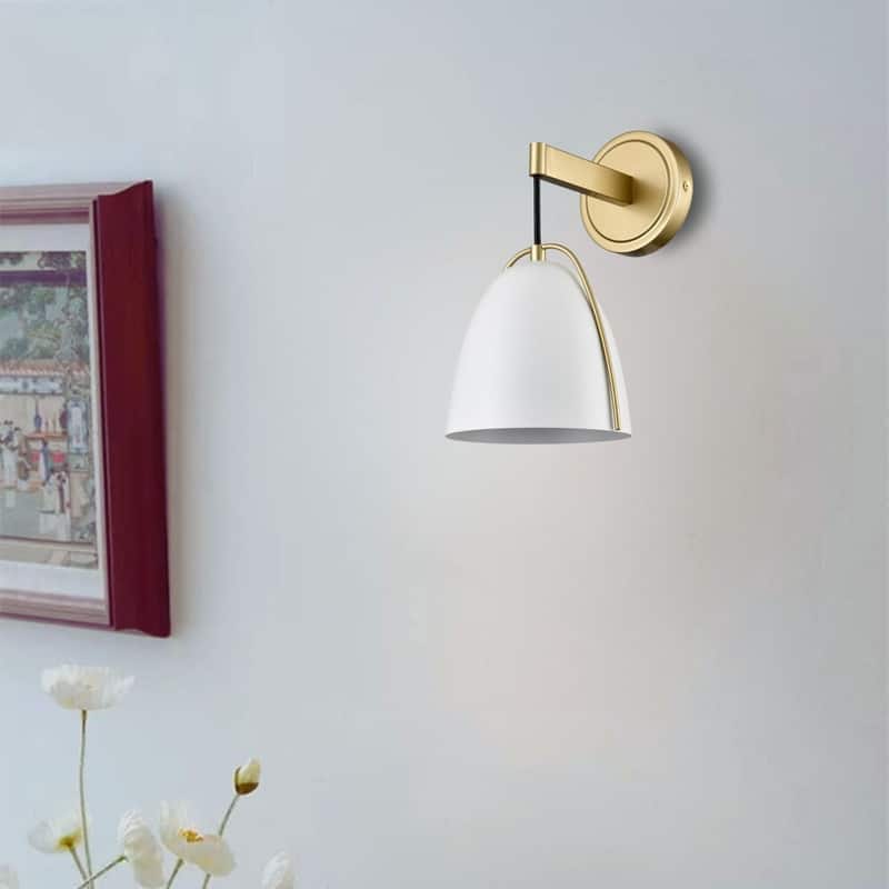 1 Light wall sconce gold wall lighting metal wall light fixture