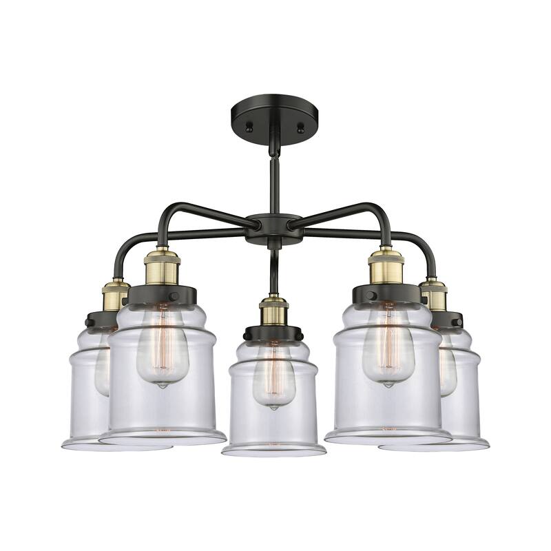 Innovations Lighting Canton - 5 Light 24" Stem Hung Chandelier