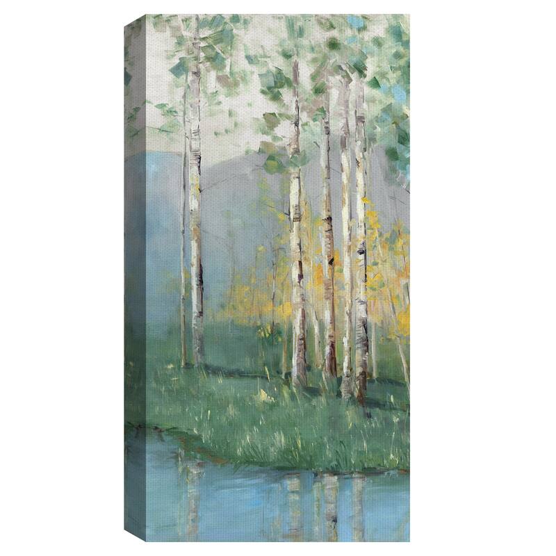 Birch Reflections III, IV by Sally Swatland Canvas Art Prints