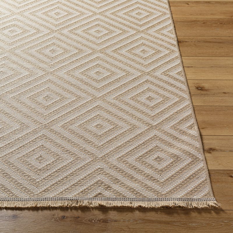 Livabliss Country Mystery Diamond Washable Area Rug