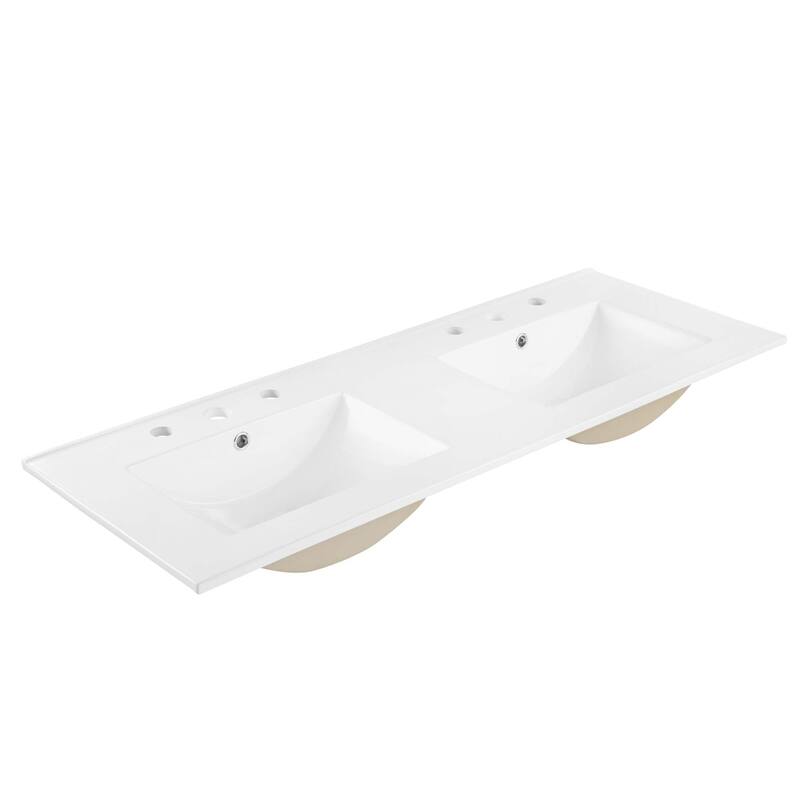 Chaucer 18"/24"/30"/36"/48"Single Basin/48" White Basin Bathroom Vanity