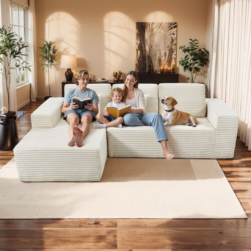 Oversized Chaise Lounge Chair Indoor Comfy Deep Seat Sleeper Couch