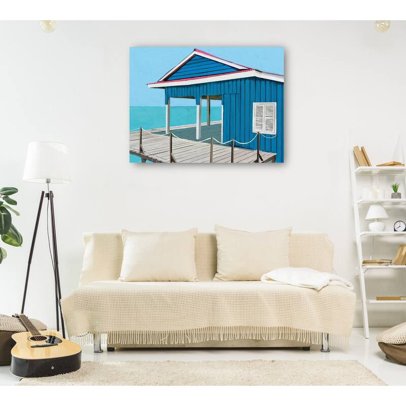 Beachy Blues By Studio Arts Canvas Art Print