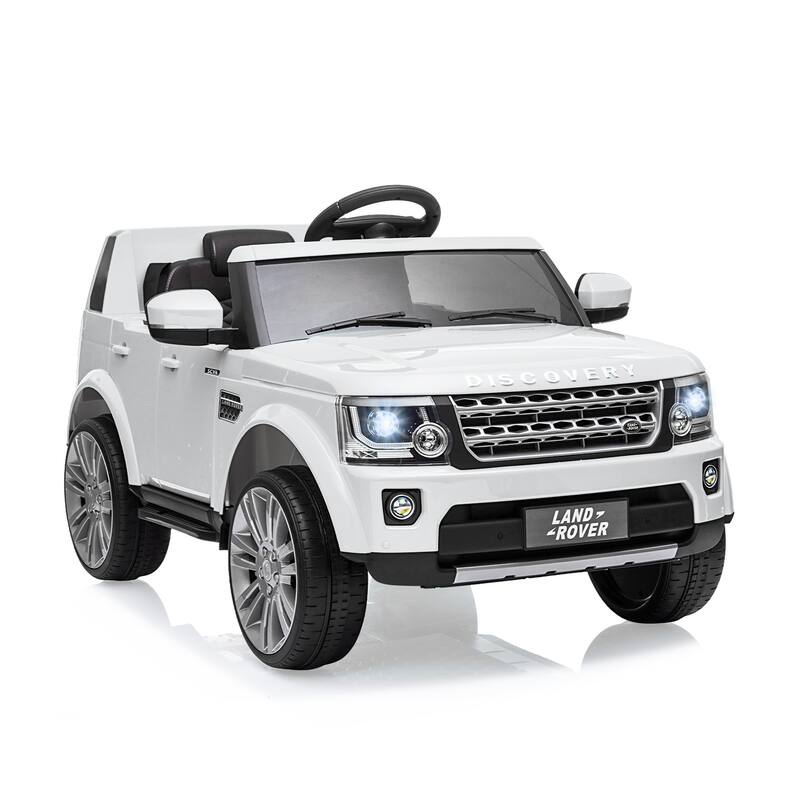 Ride on Car Licensed Land Rover 12V 4.5 MPH Ride on Toys - White
