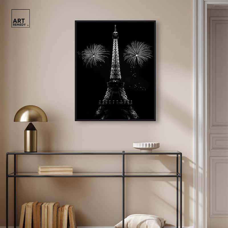Fireworks Over Paris Canvas by Art Remedy