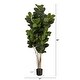 preview thumbnail 2 of 1, 5.5' Oak Artificial Tree UV Resistant (Indoor/Outdoor) - 6"