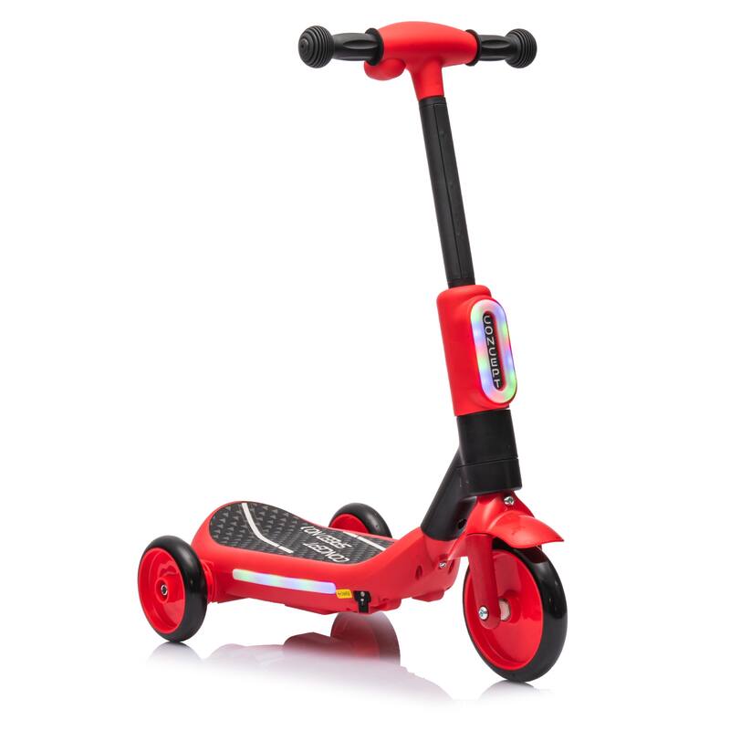 2in1 Kids Ride On Three-Wheel Balance Electric Scooter, Toy for kids, Tail Color Lights W/Spray, Wider Pedal