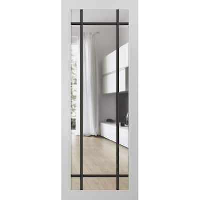 Slab Barn Door Panel 18x80 Lucia 2266 White Silk Sturdy Finished