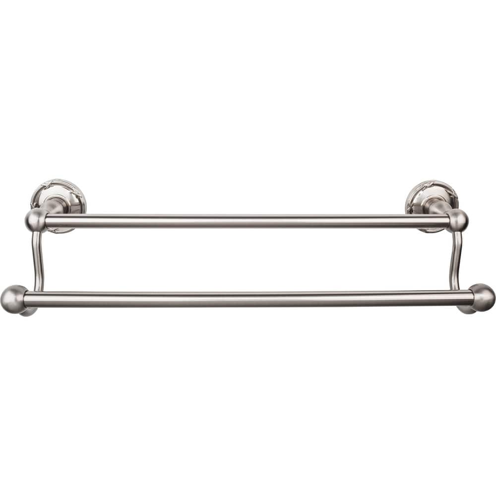Top Knobs Edwardian Bath 18 Inch Double Towel Bar Ribbon Backplate