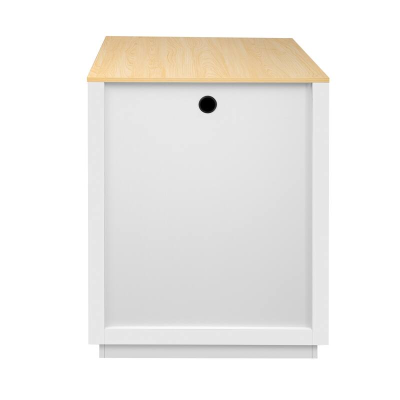 31.5'' Kitchen Island with Extendable Dining Table for 4-6 Person, Power Outlet, Open Shelves and 2 Drawers