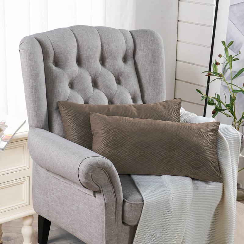 Tonopah Ikat Velvet Throw Pillow Cover Set, NO INSERT