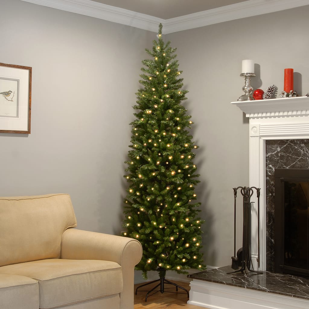 National Tree Company 9 ft. Pre-Lit Kingswood Fir Pencil Christmas Tree - 9 Foot
