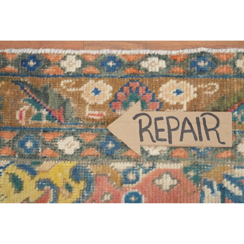 Hand Knotted Oriental 100% Wool Carpet Traditional Floral Pink Tabriz Area Rug - 6' 0'' X 4' 6''
