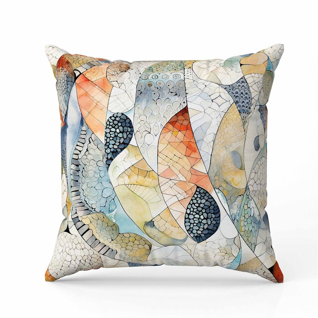 Rock Heaven Indoor/Outdoor Reversible Throw Pillow Multi