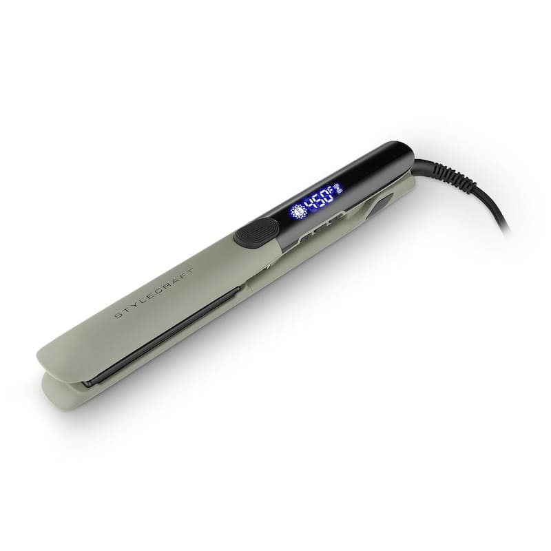 StyleCraft Sage Vibrating Titanium Flat Iron - 1" - Ivory