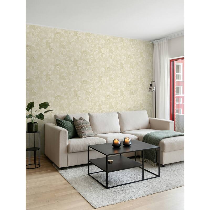 Seabrook Designs Capriana Scrolls Unpasted Wallpaper