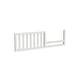 preview thumbnail 2 of 4, Harper Solid Wood Toddler Crib Rail White