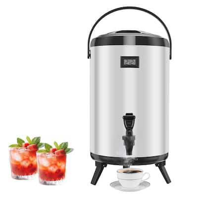 12L Stainless Steel Thermal Beverage Dispenser with Leakproof Spigot Ideal for Parties and Buffets - 11.1 x 11.1 x 21.26 inch