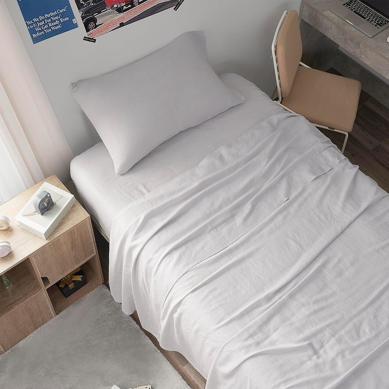Dark Sky Reserve® - Bamboo Linen Sheet Set - Portugal Made - Glacier Gray