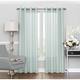 Eclipse Liberty Light-filtering Sheer Single Curtain Panel - 63 Inches - Mist