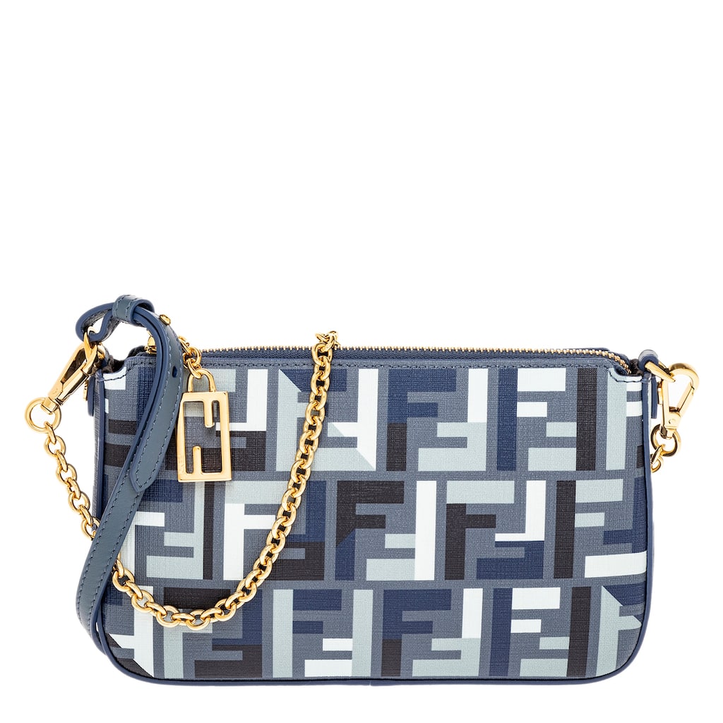 Fendi Baguette Pouch with Chain in Fabric