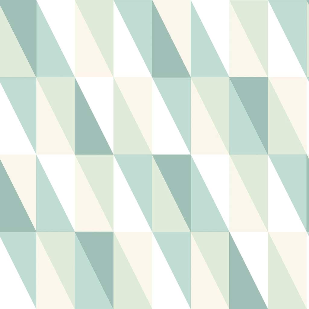 Chesapeake Inez Teal Geometric Wallpaper - 20.9 x 396 x 0.025