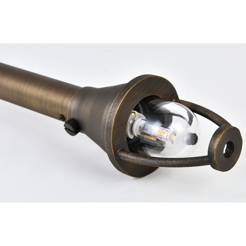 Juniper Path Light D9 H24 in Antique Cast Brass Finish