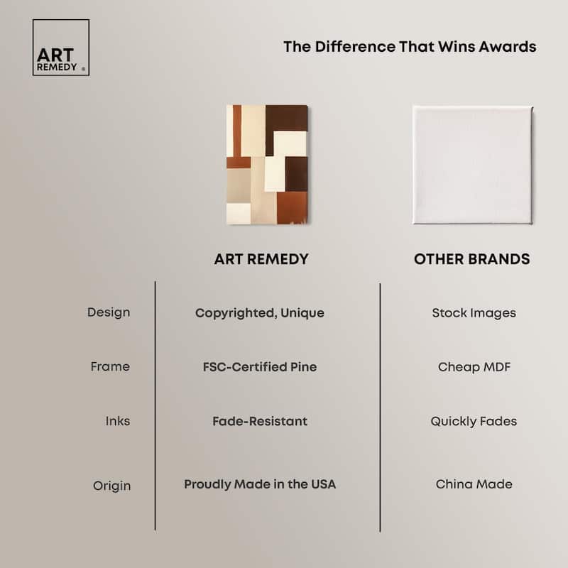 Tonal Grid I Canvas by Art Remedy, Gallery Wrapped