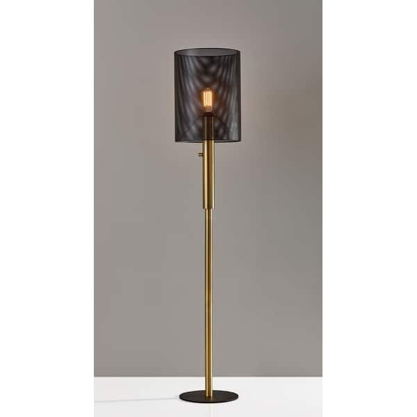 Carson Carrington Ylinenjarvi Antique Brass Flat Back Floor Lamp On Sale Overstock 30233744
