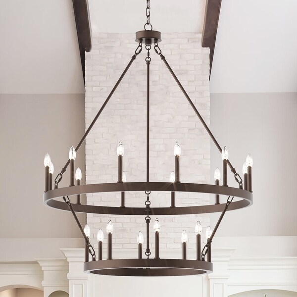 Pottery barn wagon wheel chandelier deals