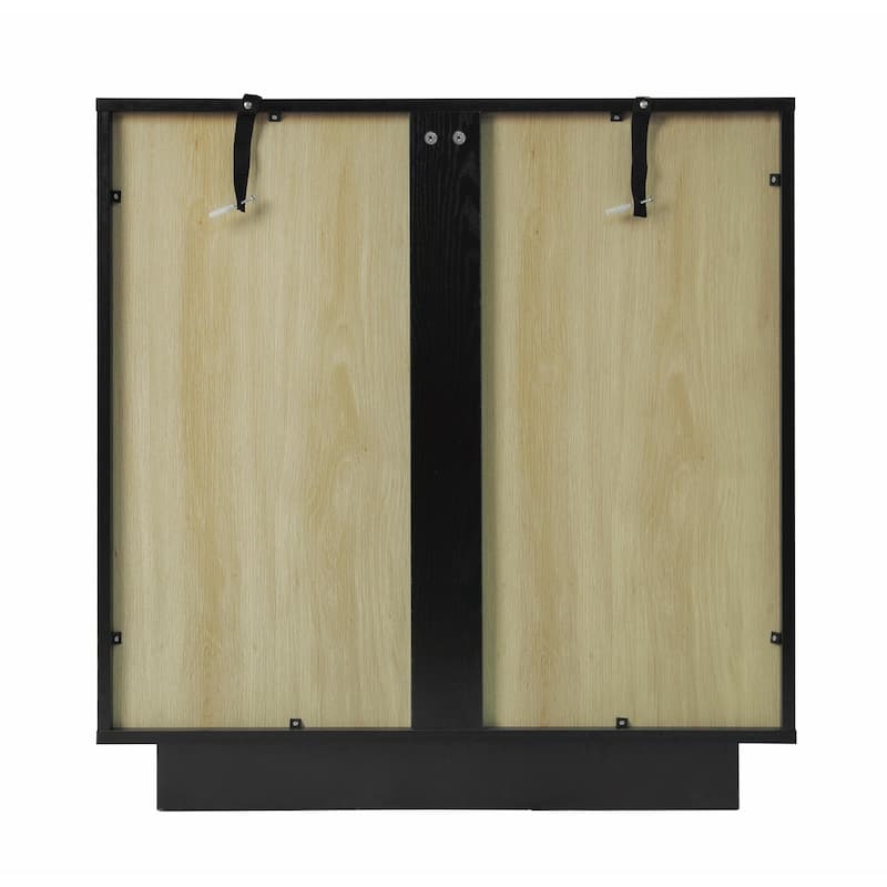 2 Storage Cabinet with Glass Door