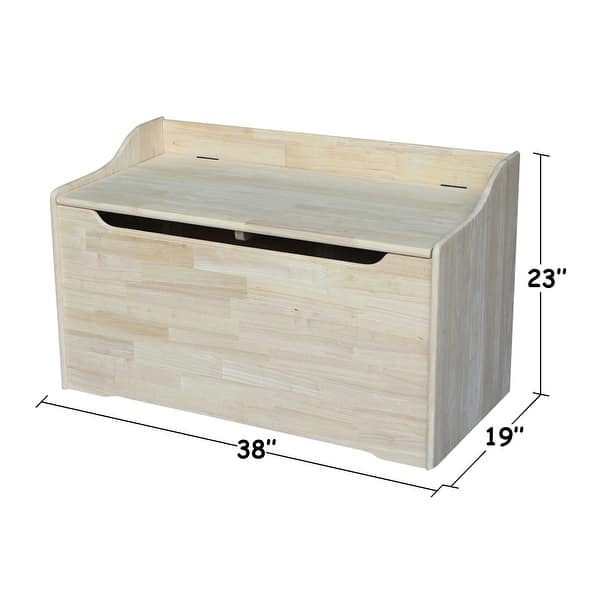 dimension image slide 3 of 4, Juvenile Solid Wood Storage Box