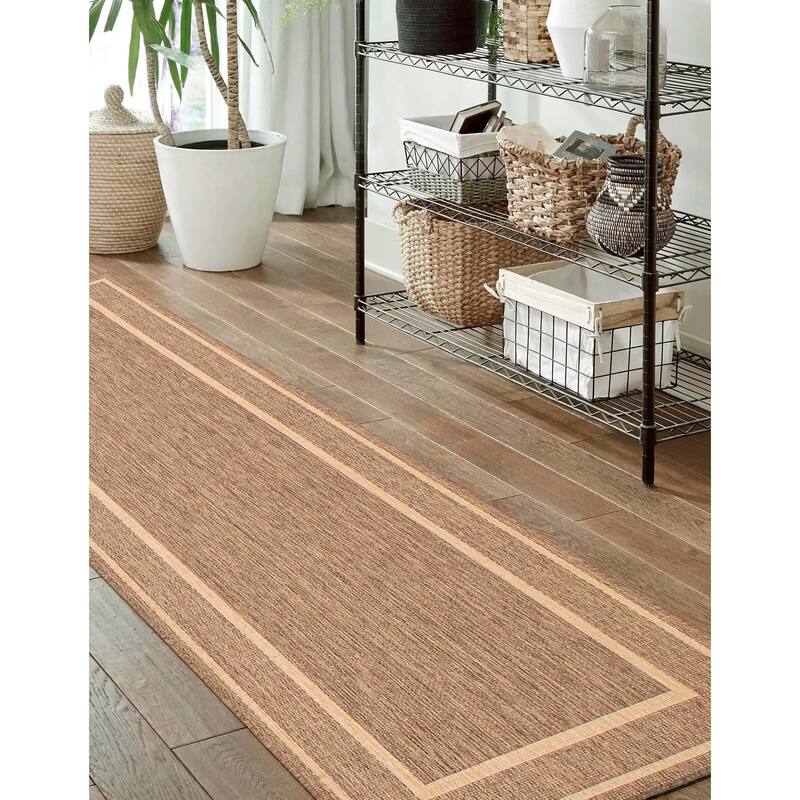 ECARPETGALLERY Machine Woven Jute Natura Polypropylene Rug
