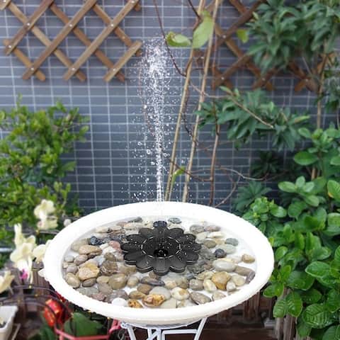 Solar Fountain Pump for Pond Pool Garden Fish Latest Solar Panel Kit Water Pump Water Fountain Pump with 4 Spray Pattern Heads