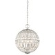 preview thumbnail 1 of 3, Minka-Lavery Palermo 4-Light Pendant-Transitional Style, Chrome Finish, Clear Crystal Shade