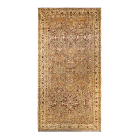 Overton Mogul, One-of-a-Kind Hand-Knotted Area Rug - Brown, 9' 1" x 18' 6" - 9' 1" x 18' 6"