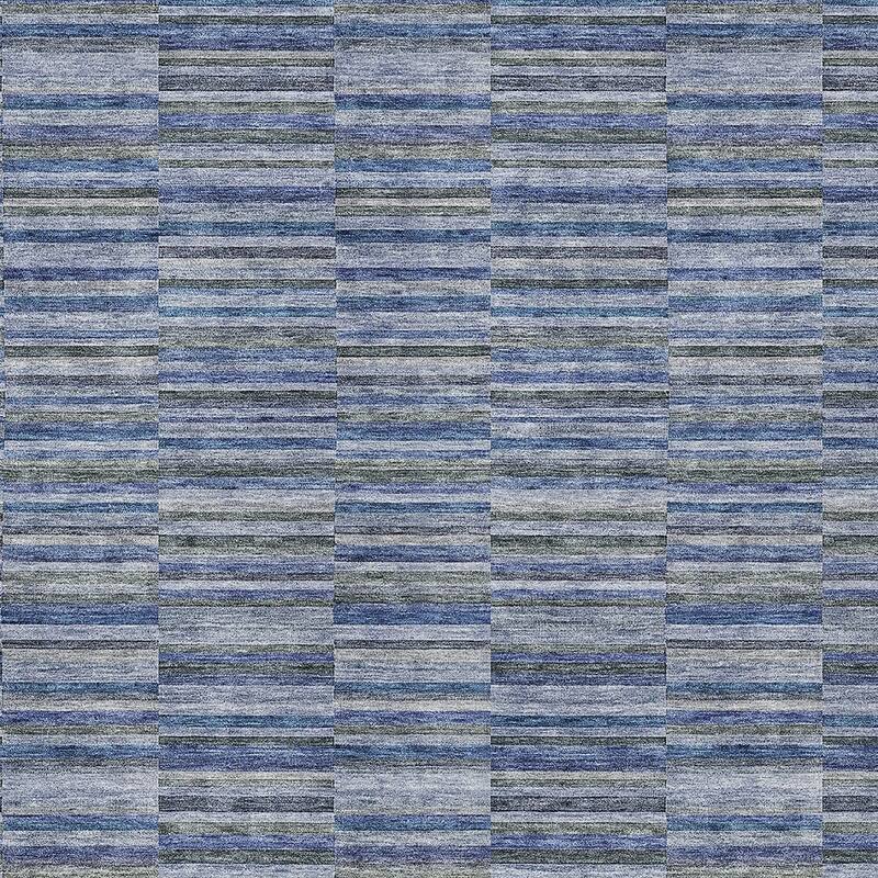 HomeRoots Striped Transitional Rectangle Outdoor Rug