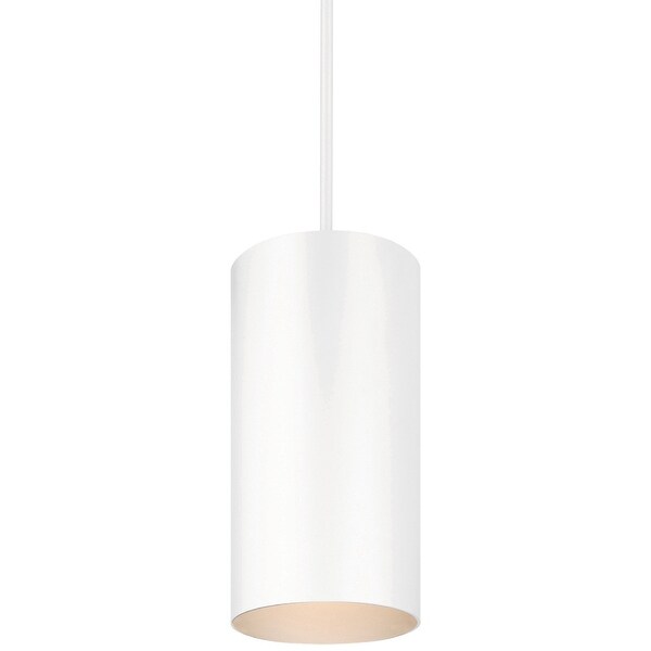 Volume Lighting V9206 1 Light 6 Wide LED Outdoor Mini Pendant White