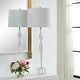 preview thumbnail 3 of 5, Uttermost Helena Slender White Table Lamp - 36"H,   Shade 10"H x 14"Dia