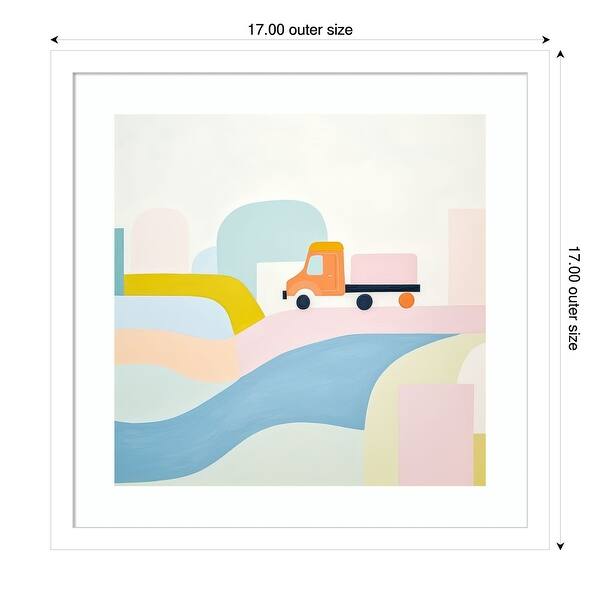 dimension image slide 1 of 18, Imagination on Wheels III by Lazar studio Wood Framed Wall Art Print